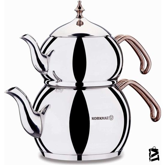 Korkmaz Hanedan Rosegold Çaydanlık Takımı
