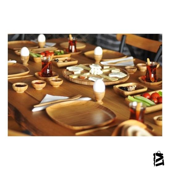 Bambum İkon 57 Parça 6 Kişilik Bambu Kahvaltı