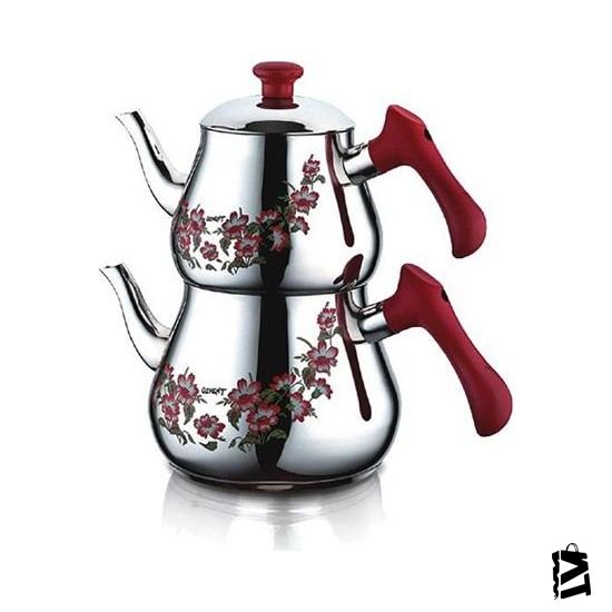Özkent Pramit Desenli Çaydanlık Takımı