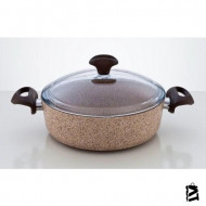 Falez Creamy Granitec 28 Cm Kısa Granit Tencere
