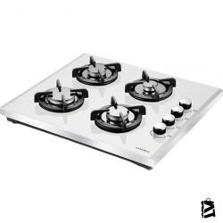 Luxell LX-40 TSHDF 4 Gözü Gazlı Beyaz Setüstü Ocak Doğalgaz