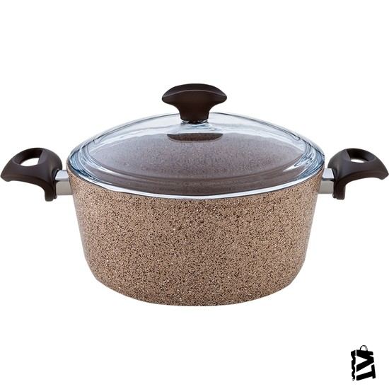 Falez Creamy Granit 28 Cm Derin Tencere-Elden