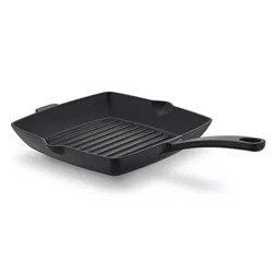 Korkmaz Casta Kırmızı Kare 30 cm Grill Döküm Tava