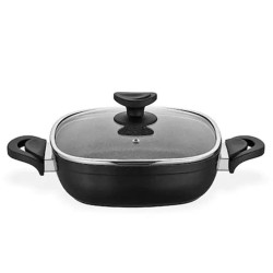 Schafer Gastronomıe Granit Indüksiyon Basık Tencere 28 cm