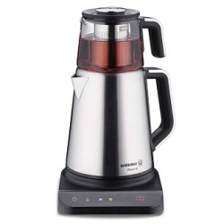 Korkmaz Prosense Cam Demlik Elektrikli Çaydanlık-Inox-a852-01