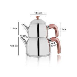 Schafer Alexa Aile Boyu 4 Prç.Rosegold Çelik Çaydanlık Takımı-1S0030-15001-ROS01
