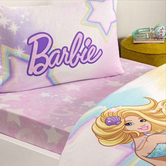 Taç 3607 Lisanslı Brf Tek Kişilik Nevresim Takımı Barbie Mermaid 100-1000050293