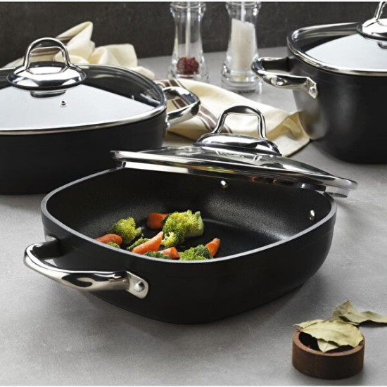Schafer Gastronomıe Granit Basık Tencere 24