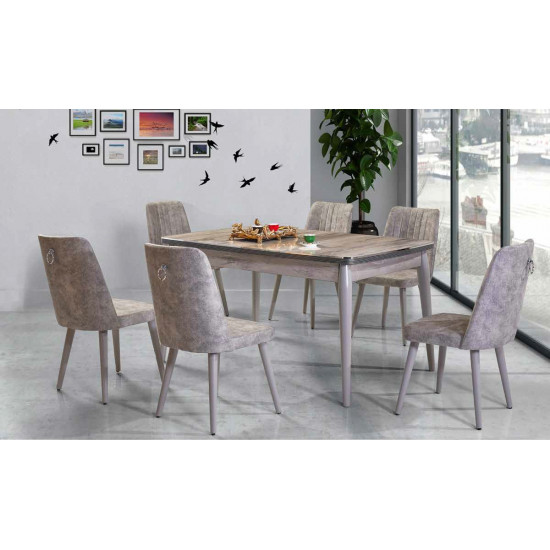 205 Oval Salon Masa Takımı - Yıldız