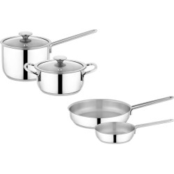 Schafer Steel Storm 6 Prç.Çelik Sahan Set-Inox-1S6466-06002-INX01