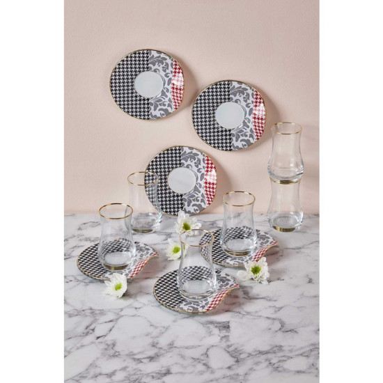 Neva N3253 Berry 6 Kişilik Çay Seti-Kazayağı