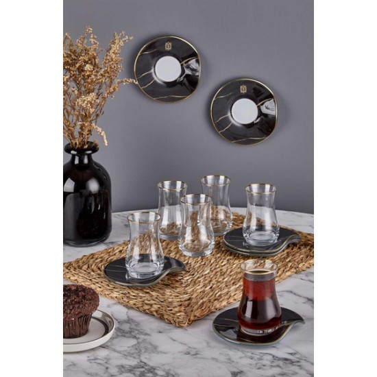 Neva N3254 Marble Plus 6 Kişilik Çay Seti