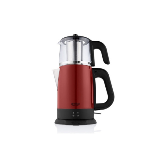 Arnica IH33204 Demli Stil Kırmızı Cam Çay Makinesi