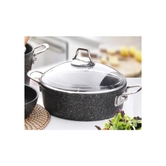 Falez Black Line 26 cm Tencere-Elden Taksitli