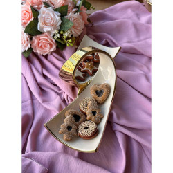 Mikasa Moor Dream Gold Dikdörtgen Servis Tabağı 2 Bölmeli