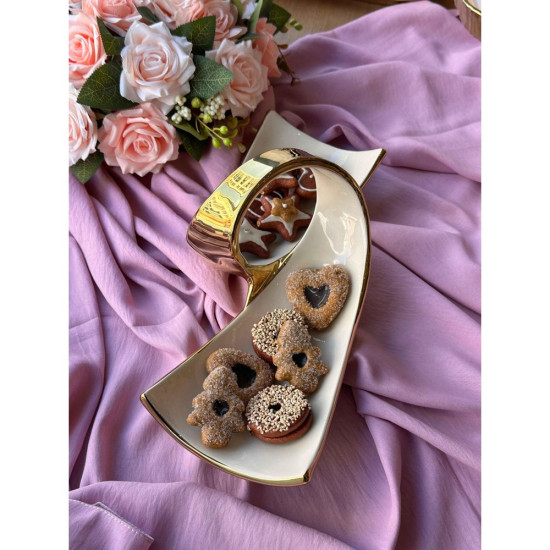 Mikasa Moor Dream Gold Dikdörtgen Servis Tabağı 2 Bölmeli