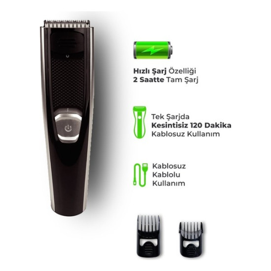 Goldmaster Fiyaka Sarjlı Saç Kesme Makinesi-Gm8100