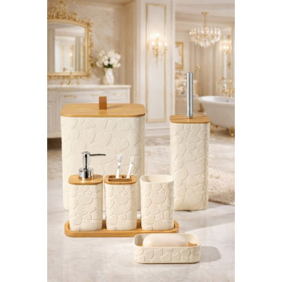 4K Bambu 7 Prç.Banyo Seti-0395