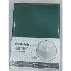 Özdilek Colourist Fitted Ranforce 100x200 Zümrüt Yastık Kılıflı Çarşaf