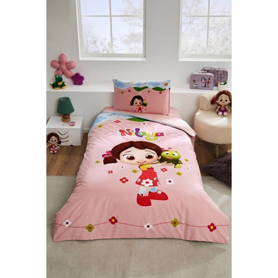 Özdilek Niloya Heart Havlu Bornoz Set Pembe 7 -8