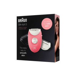 Braun Silk-épil 3 3440 Kablolu Kuru Kullanım Beyaz 2 Ek Ataçmanlı Epilatör / Epilasyon