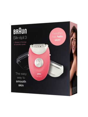 Braun Silk-épil 3 3440 Kablolu Kuru Kullanım Beyaz 2 Ek Ataçmanlı Epilatör / Epilasyon