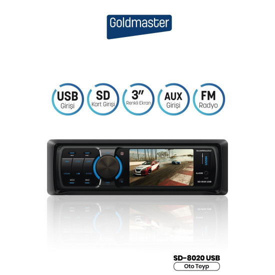 GOLDMASTER 8020 SD-USB OTO TEYP