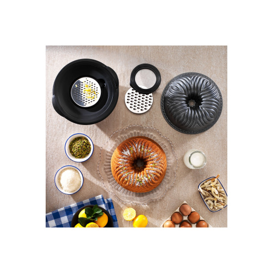 Schafer Cakehaus 6 Prç.Kek Kalıbı+Hazırlık Seti-Gri-1S0847-23001-GRI02