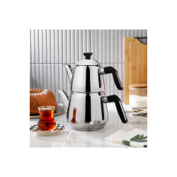 Schafer TeeHaus Çelik Çaydanlık Takımı 4 Parça-Siyah-1S7042-15001-SIY01