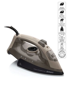 Arzum Steampro Ar6016 Bej-Siyah Plus Buharlı Ütü