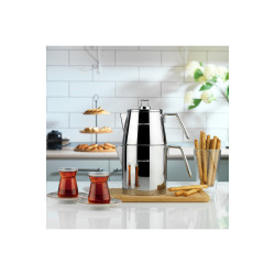 Schafer Napoli 4 Prç.Büyük Boy Çelik Çaydanlık Takımı-1S5119-15001-INX01