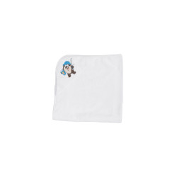 Özdilek Tazmanya Lisanslı Nakışlı Bebe Pelerini 80X80 Bambu Beyaz