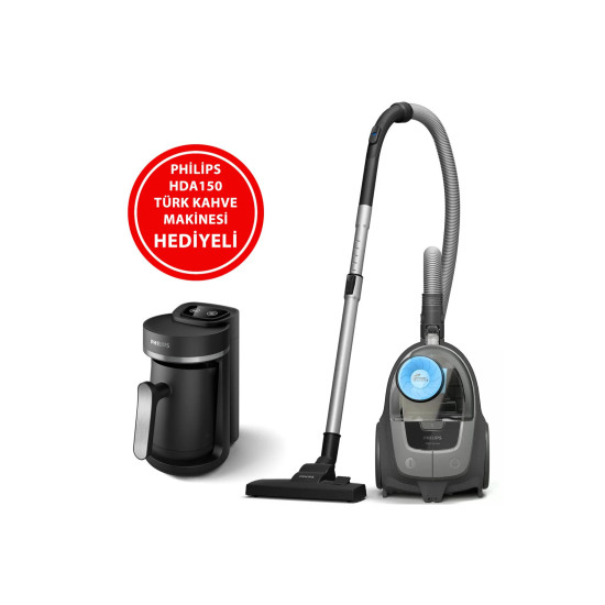 Philips Bxa0058/00 Toz Torbasız Süpürge(Xb2142/10)+Türk Kahve Makinesi