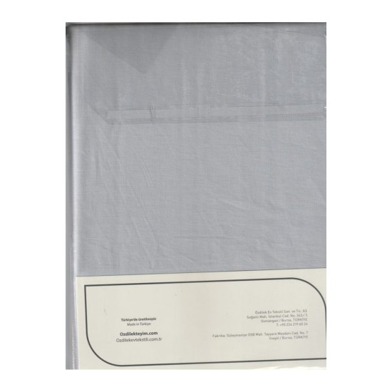 Özdilek Colourist Fitted Ranforce 120x200 Yastık Kılıflı Çarşaf-Silver