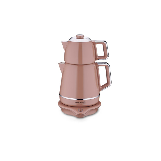 Korkmaz Demiks Elektrikli Çaydanlık Mocha/Krom-A332-06