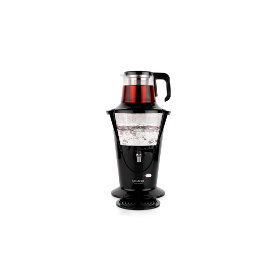 Schafer Tee Haus Yeni Nesil Elektrikli Cam Semaver-Siyah-2SE705-26001-SIY01
