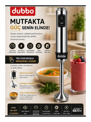 Dubbo Çelik El Blender-Dub-Bld34