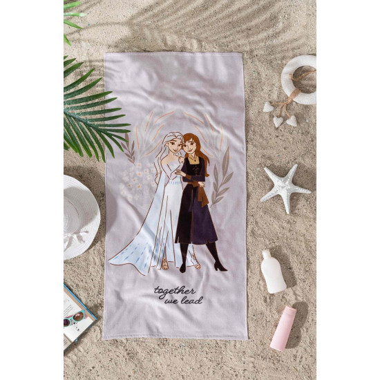 Özdilek Dsny Frozen Magical 60x120 Plaj Havlusu-Pink